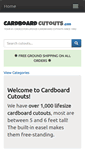 Mobile Screenshot of cardboardcutouts.com